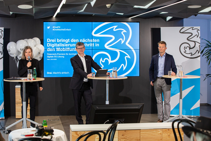 Drei Pressekonferenz Hutchison Drei Austria Gmbh APAFotoservice